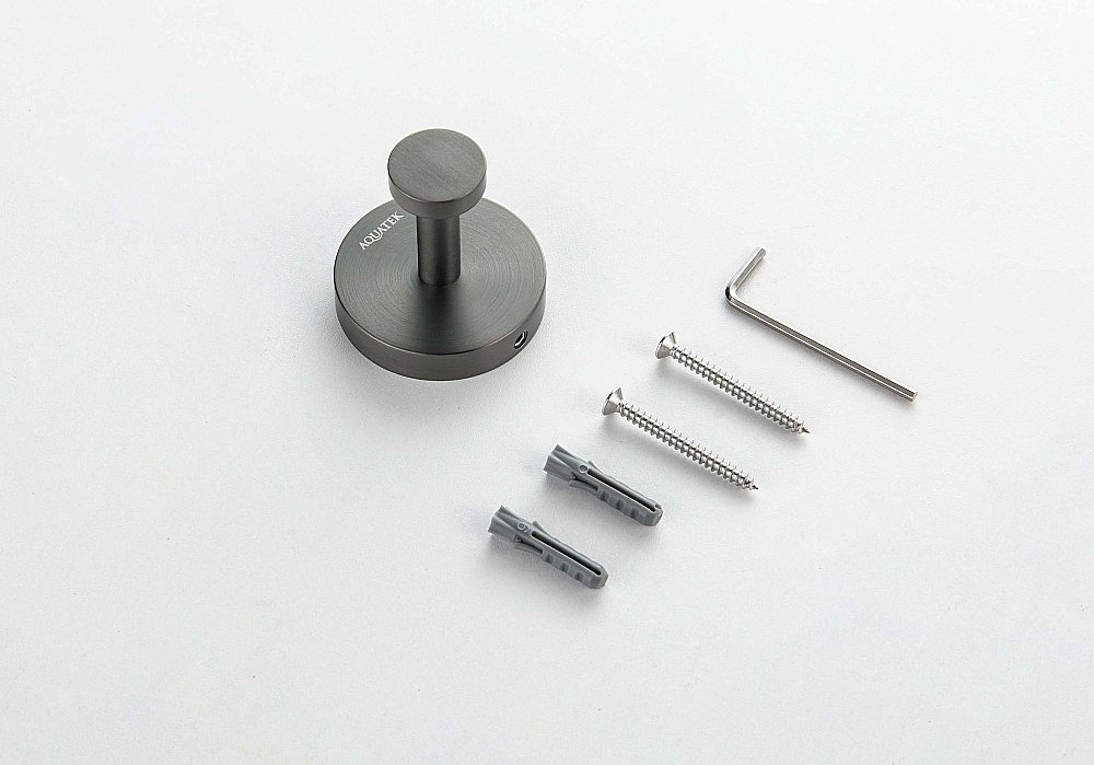 Крючок Aquatek Бетта AQ4601BGM оружейная сталь купить в интернет-магазине сантехники Sanbest