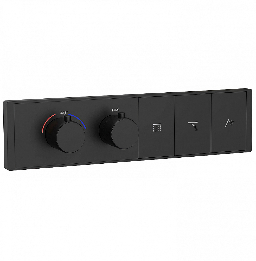 Смеситель для ванны Wonzon & Woghand WW-INF163A-MB черный матовый купить в интернет-магазине сантехники Sanbest