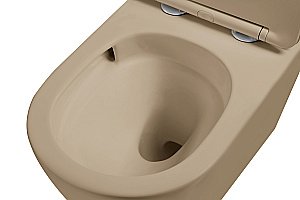 Унитаз подвесной Vincea Globo VT1-14STMC безободковый, смыв торнадо, с крышкой микролифт, капучино матовый купить в интернет-магазине Sanbest