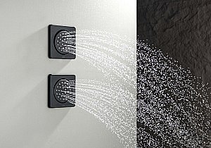 Форсунка для душа Aquatek AQ2099MB 130х130 черная матовая купить в интернет-магазине сантехники Sanbest