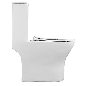 Унитаз моноблок Azario Terni AZ-8618 белый, безободковый, с крышкой микролифт купить в интернет-магазине Sanbest