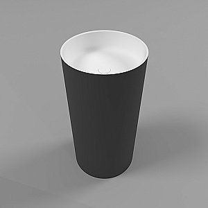 Раковина напольная WhiteCross Altar 43 0737.043043.20100 черная матовая, белая матовая купить в интернет-магазине Sanbest