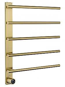 Полотенцесушитель электрический WONZON & WOGHAND NÜRNBERG, Брашированное золото (WW-AL345-BG) купить в интернет-магазине сантехники Sanbest