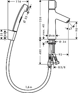 Смеситель Hansgrohe Talis Select S 72291000 купить в интернет-магазине сантехники Sanbest