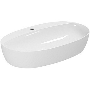Раковина накладная Azzurra Elegance 70 ECI70M bi*1 белая купить в интернет-магазине Sanbest