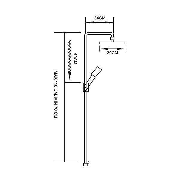 Душевая система MIXLINE ML2400 530033 купить в интернет-магазине сантехники Sanbest