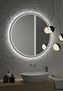 Зеркало Art&Max NAPOLI AM-Nap-800-DS-F-Grey в ванную от интернет-магазине сантехники Sanbest