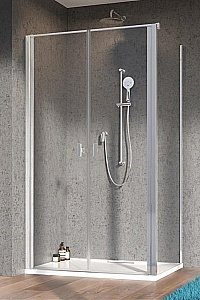 Душевой уголок Radaway NES DWD+S 120х90 стекло прозрачное/профиль хром купить в интернет-магазине Sanbest