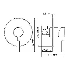 Смеситель для душа WasserKRAFT Gollach 3351 черный матовый купить в интернет-магазине сантехники Sanbest