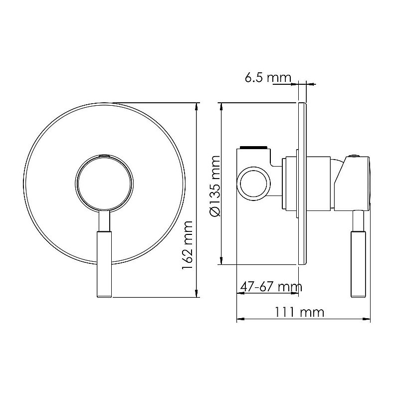 Смеситель для душа WasserKRAFT Gollach 3351 черный матовый купить в интернет-магазине сантехники Sanbest
