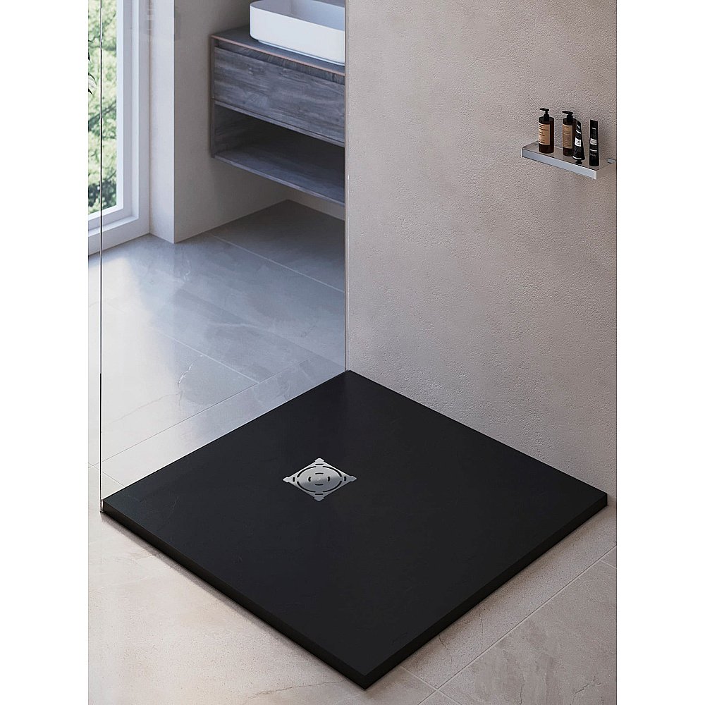 Душевой поддон RGW Stone Tray 16152099-02 90x90 графит купить в интернет-магазине Sanbest
