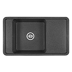 Мойка кухонная Акватон Беллис 87 графит купить в интернет-магазине сантехники Sanbest