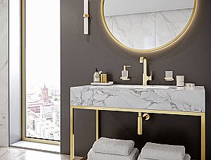 Диспенсер Hansgrohe AddStoris 41745990 золото купить в интернет-магазине сантехники Sanbest