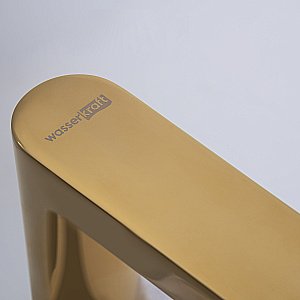 Смеситель для раковины WasserKRAFT Ems 7600 7635 золото купить в интернет-магазине сантехники Sanbest