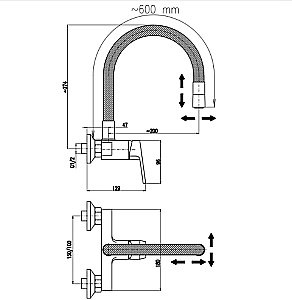 Смеситель для кухни Rav-Slezak Colorado CO102.5/10 хром/серый купить в интернет-магазине сантехники Sanbest