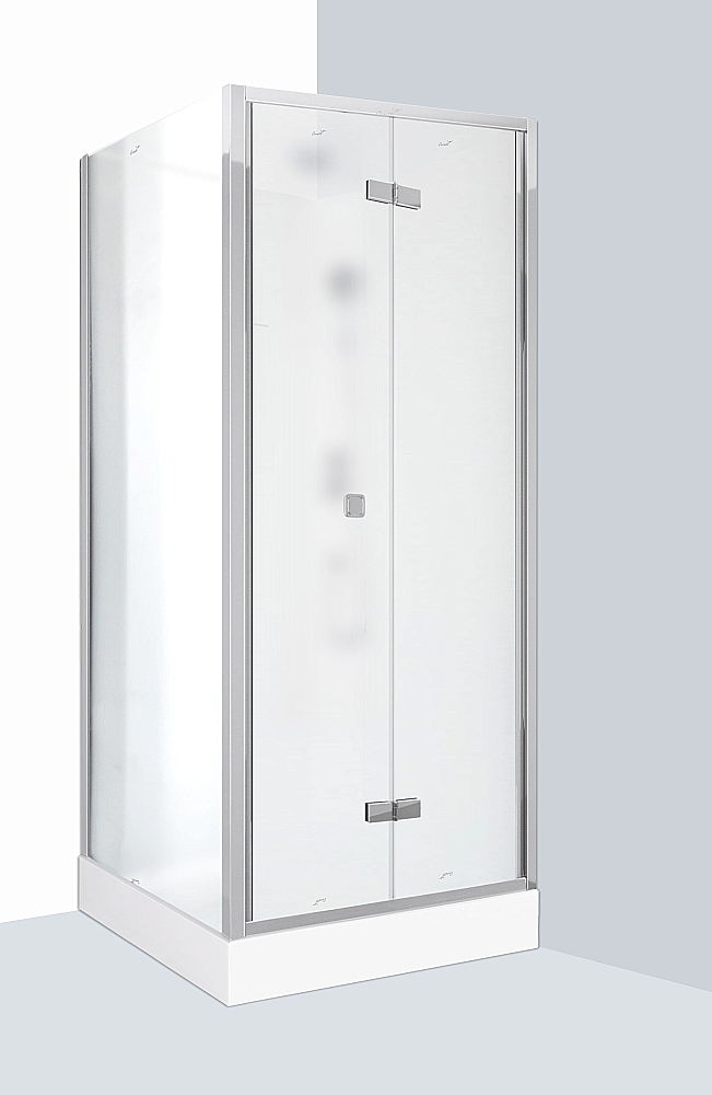 Душевая кабина Ceruttispa BELLA 90F 90x90 стекло матовое/профиль черный матовый купить в интернет-магазине Sanbest