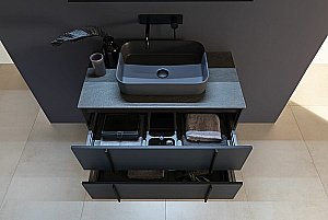 Тумба с раковиной Allen Brau Reality 80 1.32005.AM антрацит матовый для ванной в интернет-магазине Sanbest