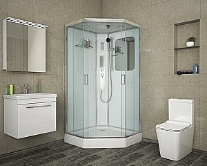 Душевая кабина с сенсором Niagara Premium NG- 6001-01GD 90x90 купить в интернет-магазине Sanbest