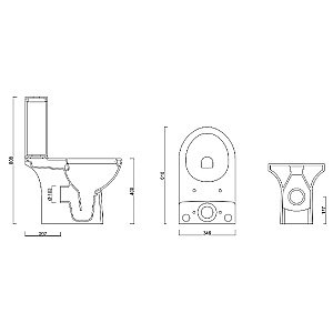 Унитаз напольный Gural Vit Tria Slim TR04KLZ01-SL&TR02RZV01 безободковый, с крышкой микролифт, с бачком купить в интернет-магазине Sanbest