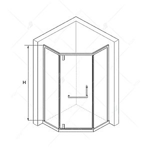 Душевой уголок RGW Hotel HO-084W 100x100 350608400-15 стекло прозрачное/профиль белый купить в интернет-магазине Sanbest