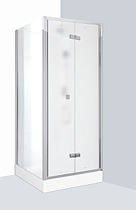 Душевая кабина Ceruttispa BELLA 90F 90x90 стекло матовое/профиль черный матовый купить в интернет-магазине Sanbest