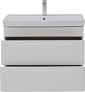 Тумба с раковиной Aquanet София 274002 80 белый глянец для ванной в интернет-магазине Sanbest