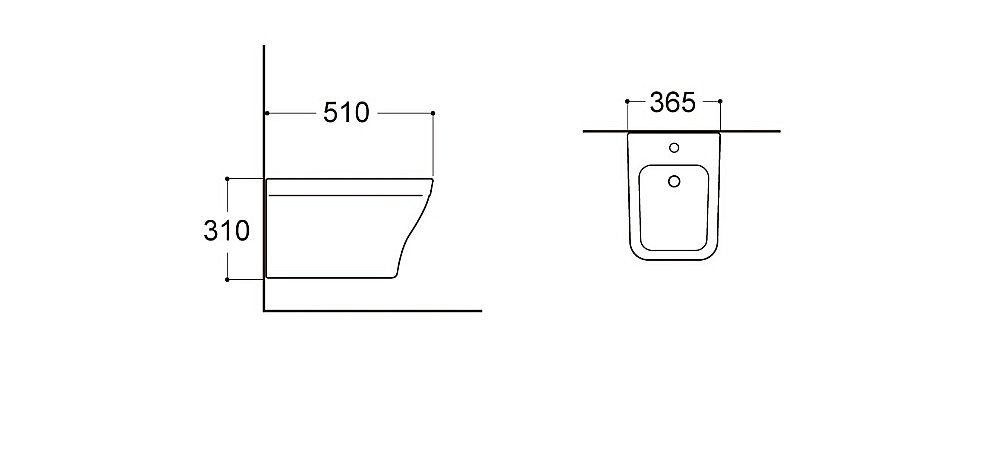 Биде Aquatek Амадео AQ1663-00 белое купить в интернет-магазине Sanbest