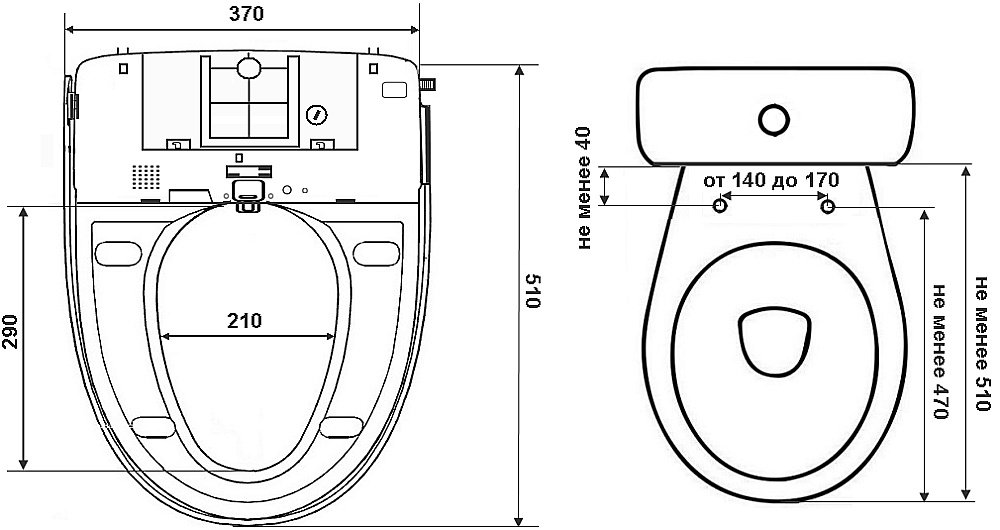Крышка-биде Timo TE-720 купить в интернет-магазине Sanbest