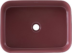 Раковина Allen Brau Fantasy Quad 50 4.11021.BD бордовая матовая купить в интернет-магазине Sanbest
