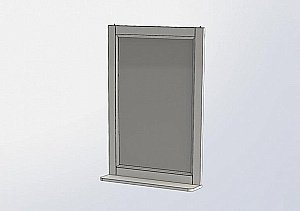 Зеркало Aquanet Бостон М 60 белое в ванную от интернет-магазине сантехники Sanbest