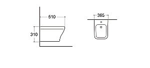 Биде Aquatek Амадео AQ1663-00 белое купить в интернет-магазине Sanbest