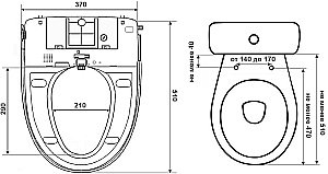 Крышка-биде Timo TE-720 купить в интернет-магазине Sanbest