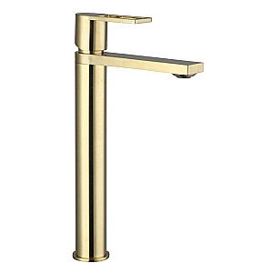 Смеситель для раковины Caprigo KUB 54-023 золото матовое купить в интернет-магазине сантехники Sanbest