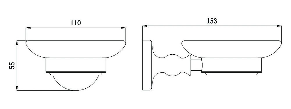 Мыльница Rush Crete CR35411 купить в интернет-магазине сантехники Sanbest