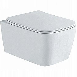 Унитаз подвесной Aquatek Либра New AQ1148N-00 белый, с крышкой микролифт, безободковый купить в интернет-магазине Sanbest