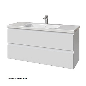 Тумба с раковиной Caprigo Forte 120 два ящика, цвет на выбор/эмаль для ванной в интернет-магазине Sanbest