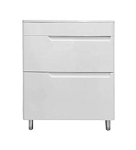 Тумба с раковиной Эстет Kare Luxe 70 напольная 2 ящика/любой цвет тумбы и раковины с блестками под заказ для ванной в интернет-магазине Sanbest