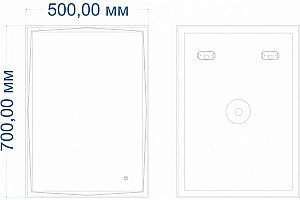 Зеркало ART&MAX FIRENZE 50 AM-Fir-500-700-DS-F-H в ванную от интернет-магазине сантехники Sanbest