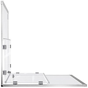 Душевой уголок Good Door Cube 80х80 КУ00004 стекло прозрачное/профиль хром купить в интернет-магазине Sanbest