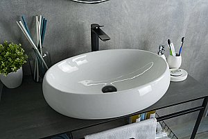 Раковина накладная Gid Lago 60 N9030a 51114 белая купить в интернет-магазине Sanbest