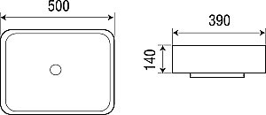 Накладная раковина WeltWasser WW ELBACH 2195 50 белая купить в интернет-магазине Sanbest