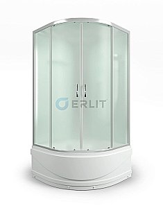 Душевая кабина Erlit Comfrot ER3510TP-C3-RUS 100x100 матовое стекло купить в интернет-магазине Sanbest