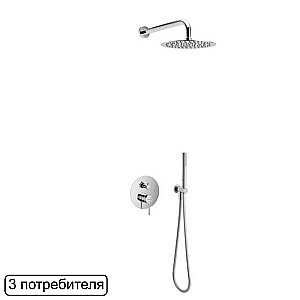 Душевая система Excellent Pi AREX.SET.1247CR хром купить в интернет-магазине сантехники Sanbest