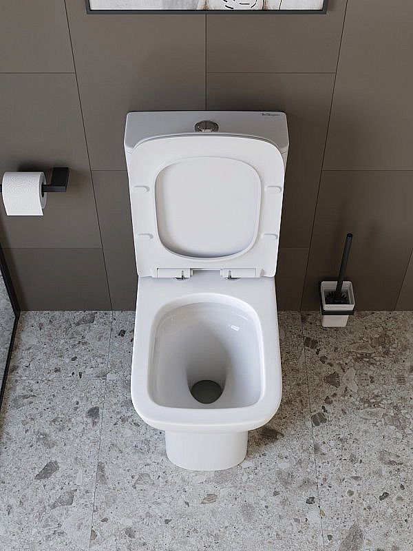 Унитаз-компакт BelBagno ROMANO-TOR BB2803CP/T-TOR/SC белый, с крышкой микролифт, с бачком, безободковый, слив-торнадо купить в интернет-магазине Sanbest