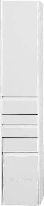 Шкаф-пенал Aquanet Палермо 237410 35 белый глянец для ванной в интернет-магазине сантехники Sanbest