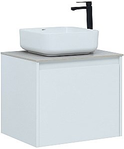 Тумба с раковиной Aquanet Nova Lite 242574 60 белый для ванной в интернет-магазине Sanbest