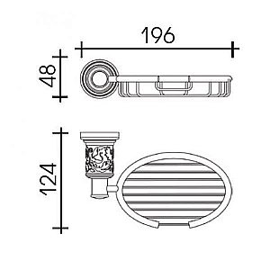 Мыльница Schein Carving 7065009 хром купить в интернет-магазине сантехники Sanbest
