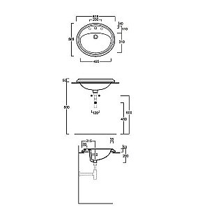 Раковина SIMAS Arcade AR859bi*3 61 купить в интернет-магазине Sanbest