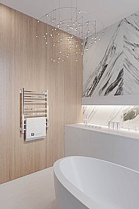 Полотенцесушитель электрический Veconi Barro-B B8050CH-B хром купить в интернет-магазине сантехники Sanbest