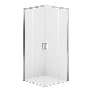 Душевой уголок NEW TRENDY PRIME D-0302A/D-0297A 120x90 стекло прозрачное/профиль хром купить в интернет-магазине Sanbest